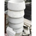 Fregadero redondo de mármol blanco Guangxi